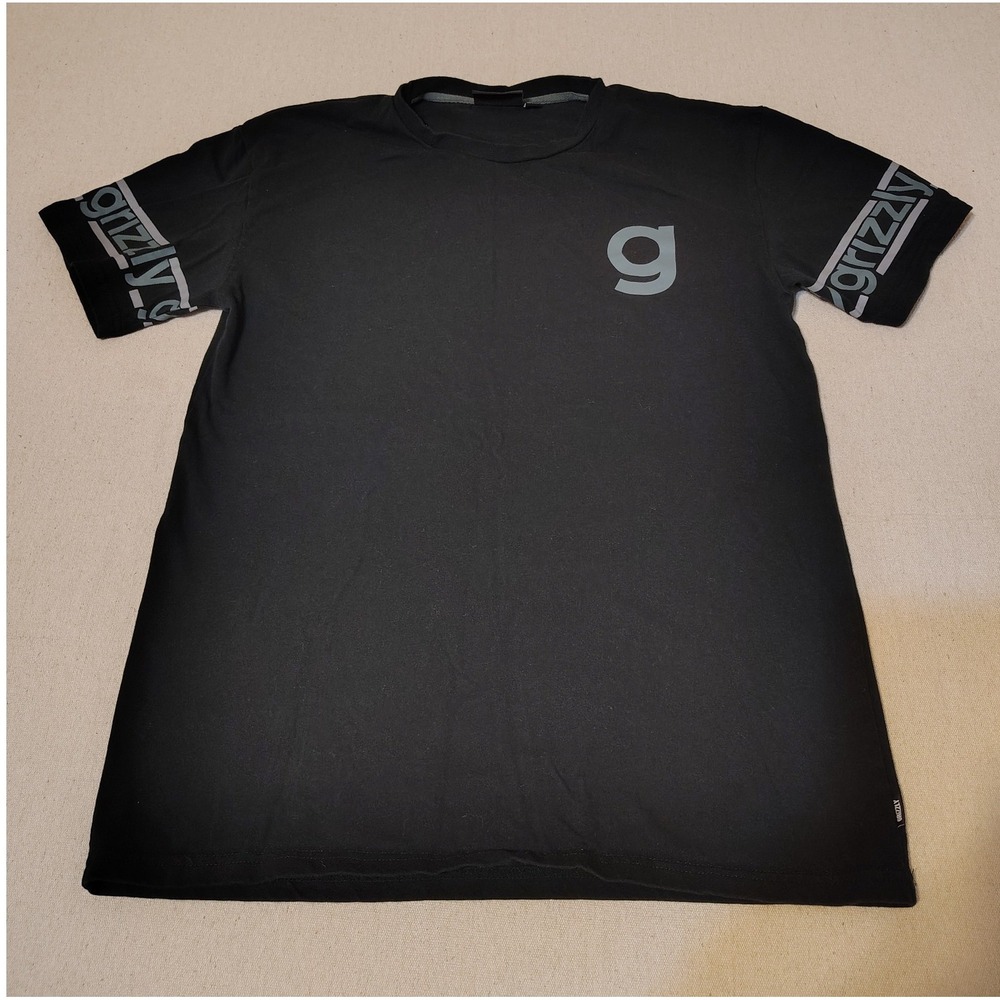 Grizzly Griptape Mens Black Graphic T Shirt Large Skateboarding Streetwear 3
